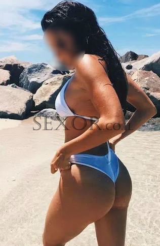 מבריק, בחורה, ליווי, עם סלים הרגליים